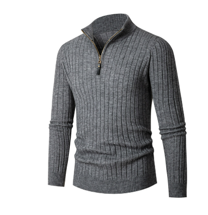 Maglione Casual Da Uomo Con Mezza Zip | Lavorato A Maglia
