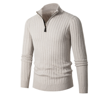 Maglione Casual Da Uomo Con Mezza Zip | Lavorato A Maglia