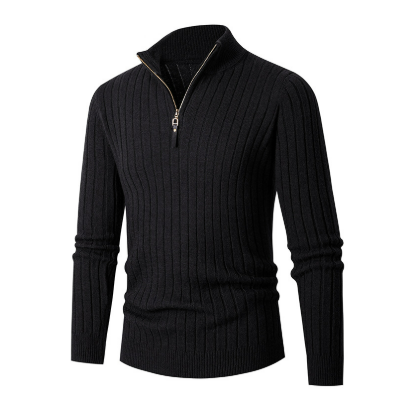 Maglione Casual Da Uomo Con Mezza Zip | Lavorato A Maglia