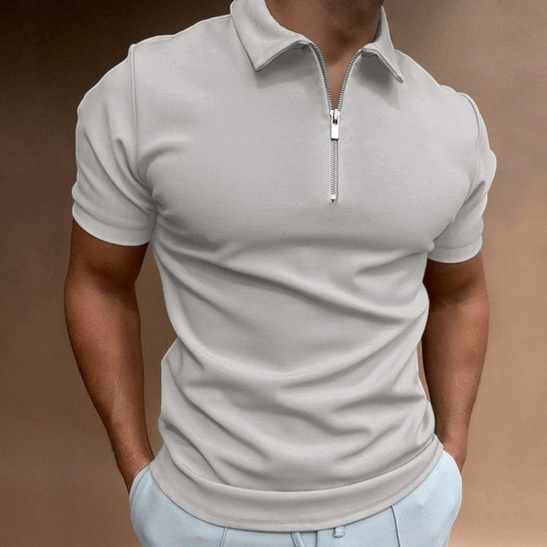 Théodore | Polo Casual para Hombre | Media Cremallera