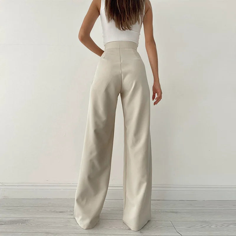 Pantalones de mujer de pierna ancha | Casual