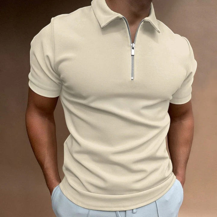 Théodore | Polo Casual para Hombre | Media Cremallera