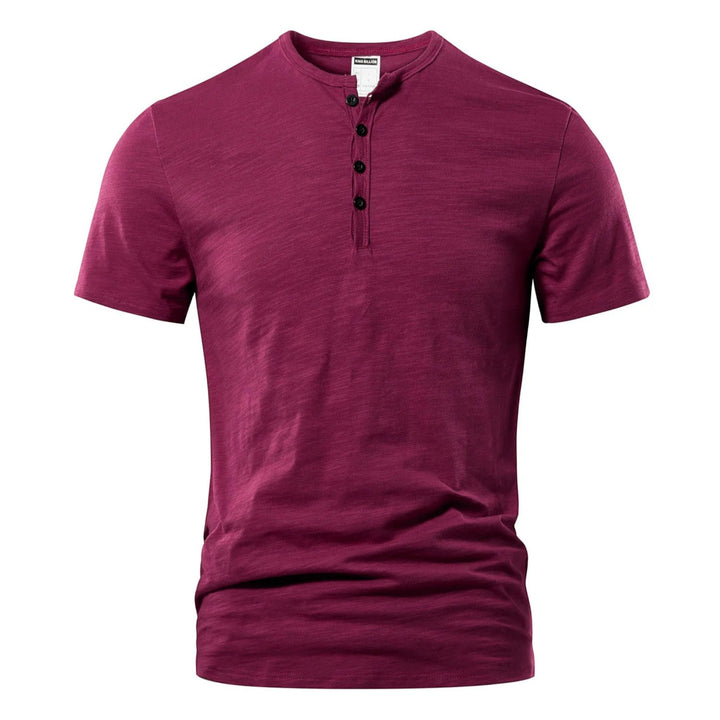 Michael | Maglietta Casual Henley Da Uomo | Leggera