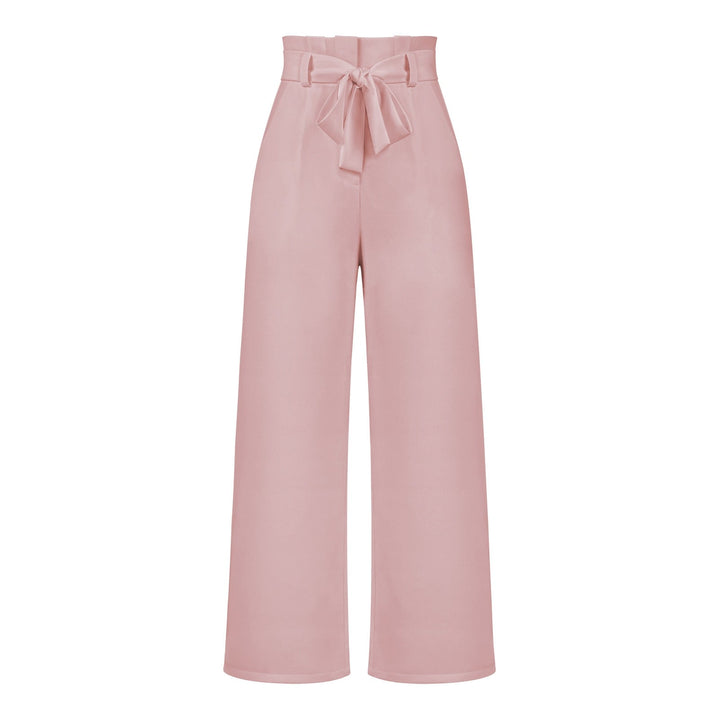 Pantalones de lino de talle alto para mujer | Casual