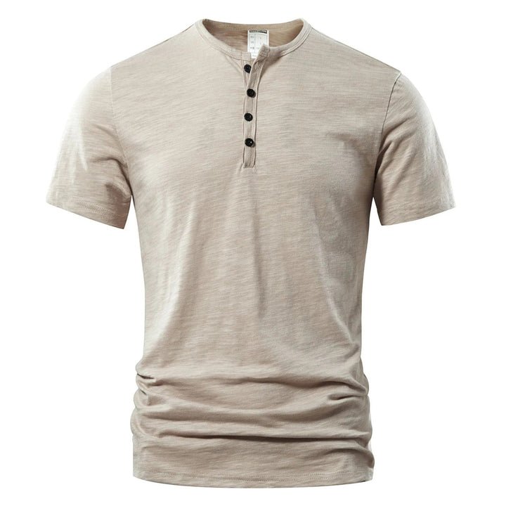 Michael | Maglietta Casual Henley Da Uomo | Leggera