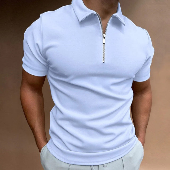 Théodore | Polo Casual para Hombre | Media Cremallera