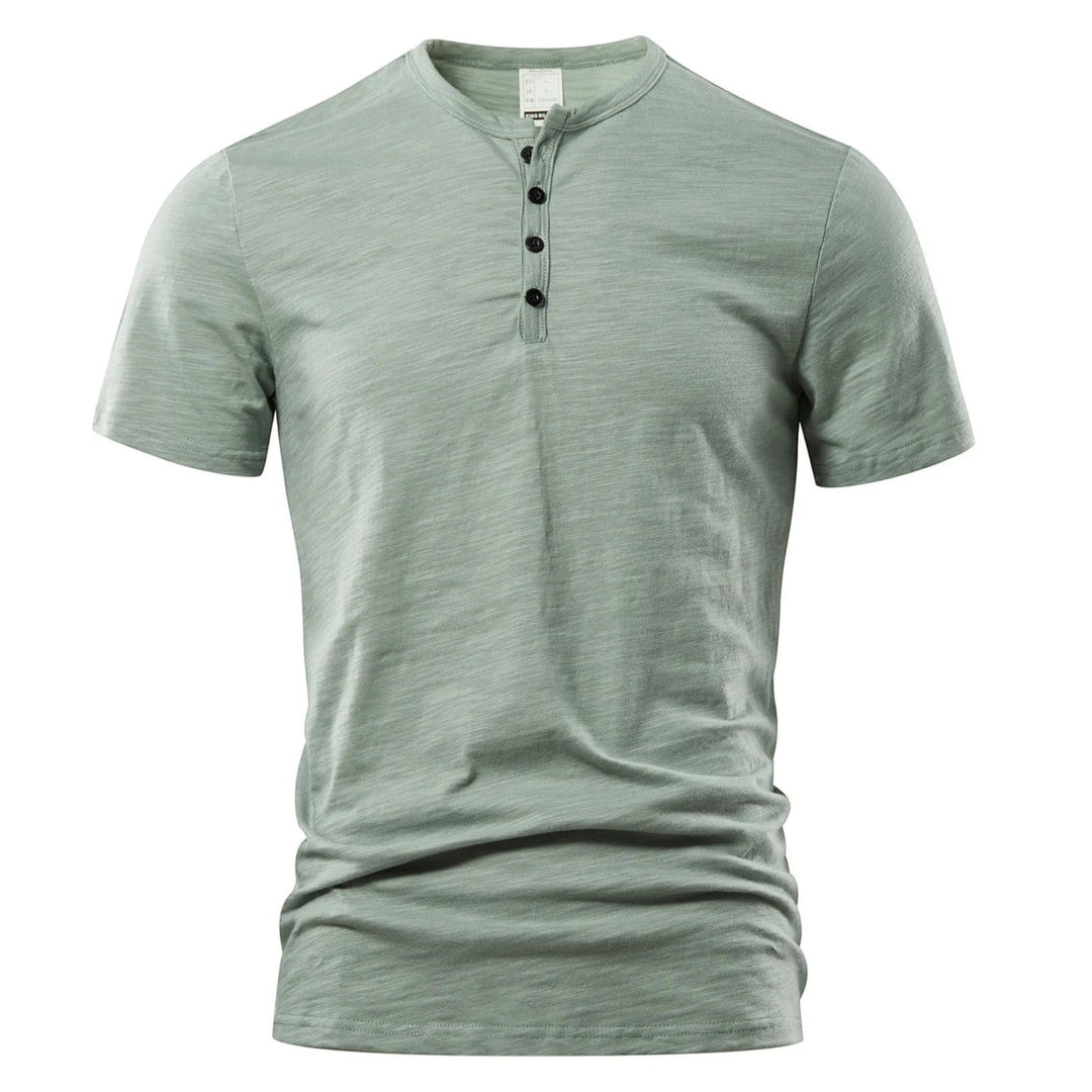 Michael | Maglietta Casual Henley Da Uomo | Leggera
