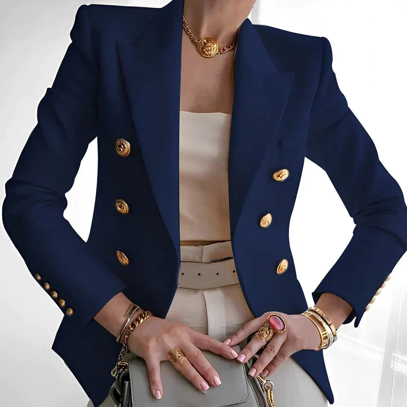 Blazer para mujer | Botón dorado