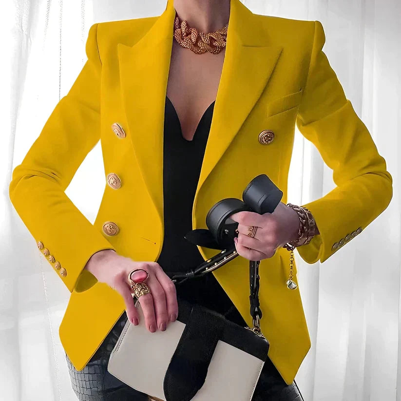 Blazer para mujer | Botón dorado