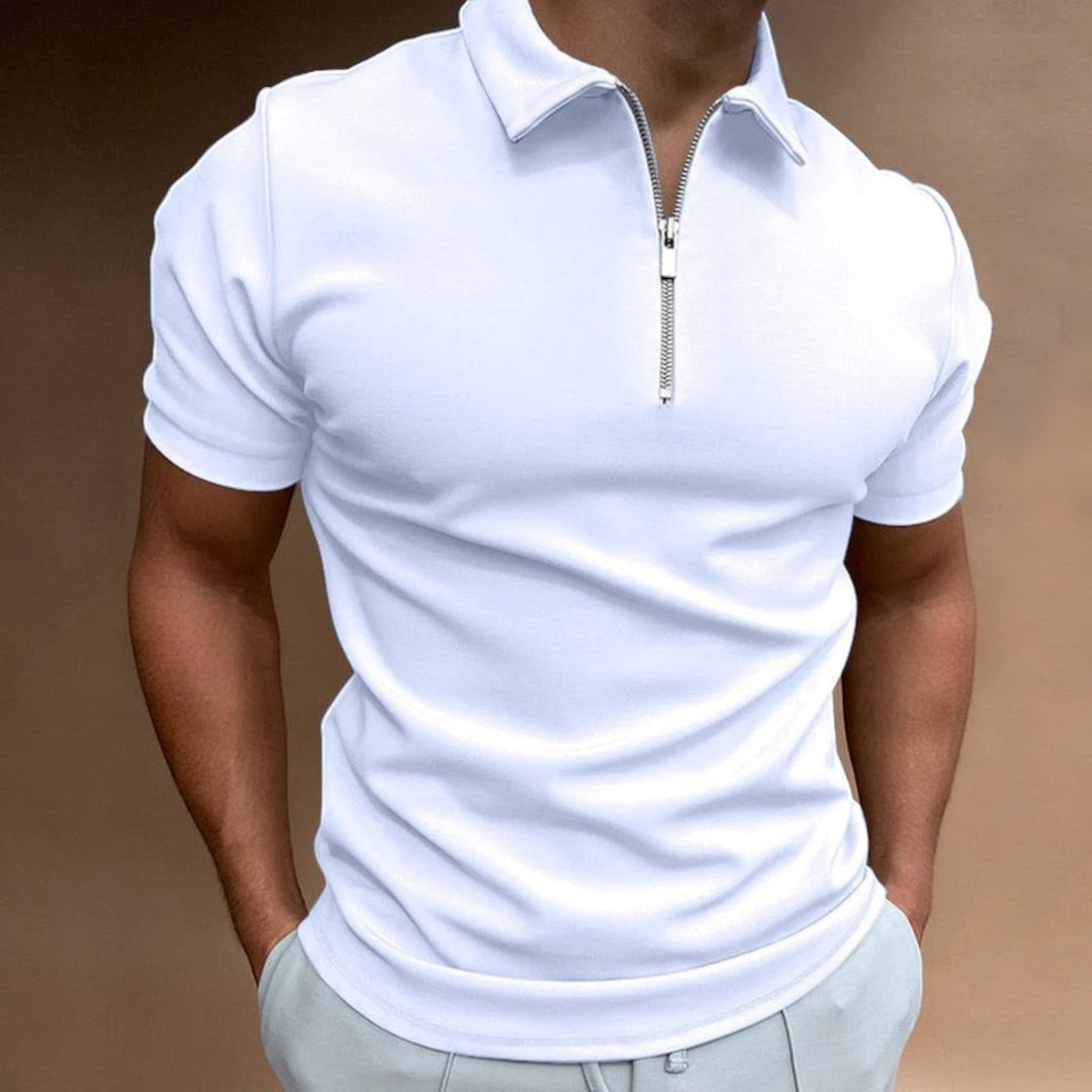 Théodore | Polo Casual para Hombre | Media Cremallera