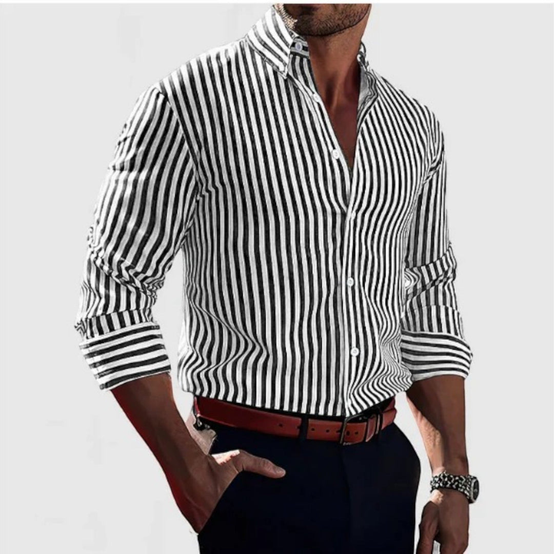 Camicia a Righe in Cotone – Davide