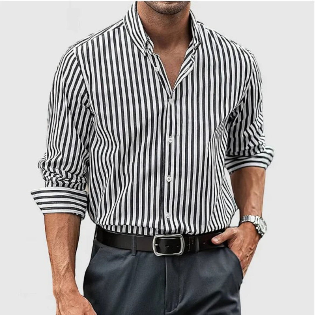Camicia a Righe in Cotone – Davide