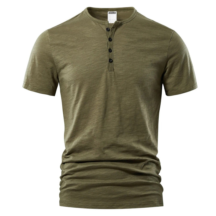 Michael | Maglietta Casual Henley Da Uomo | Leggera