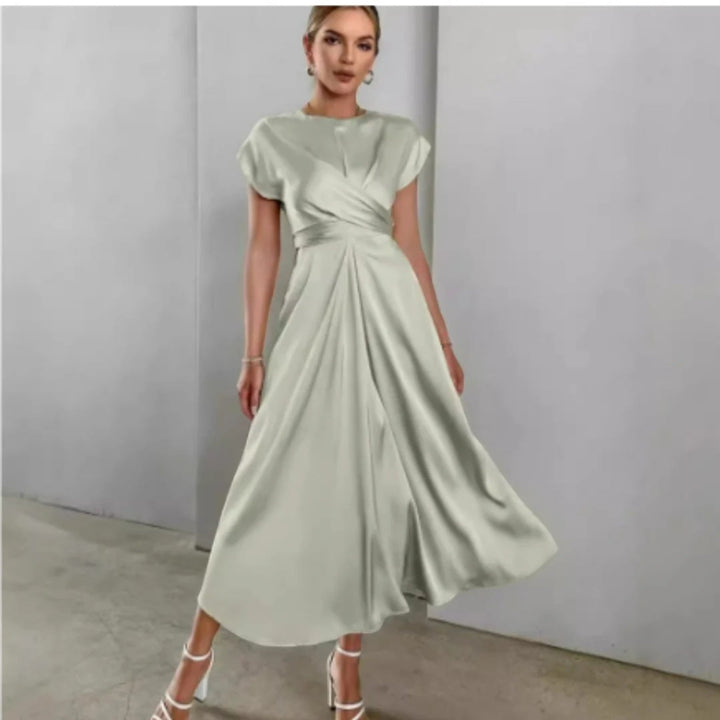 Adèle | Abito Avvolgente Con Collo Alto Da Donna | Midi