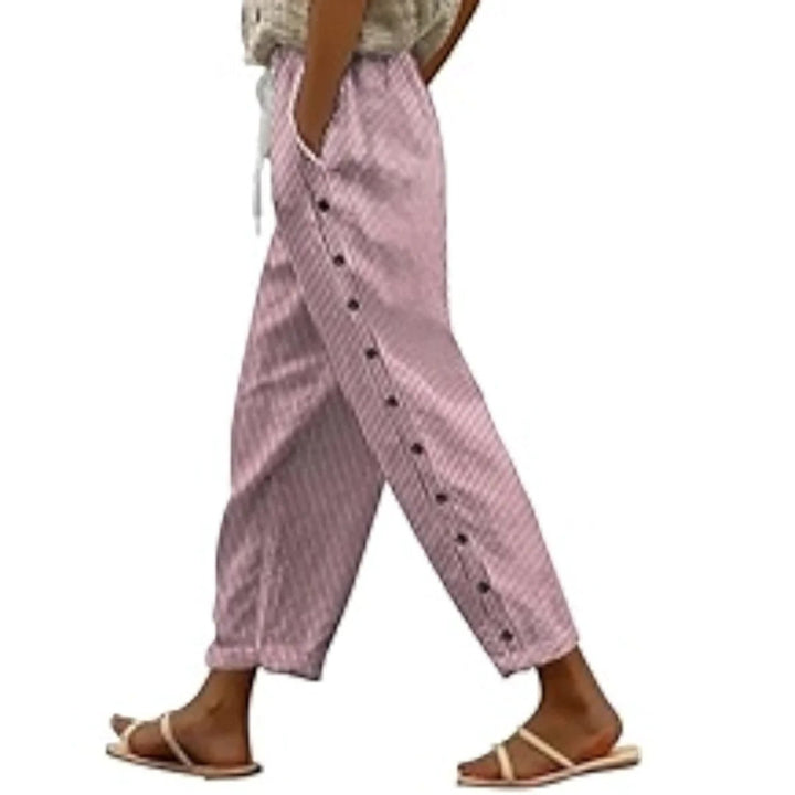 Pauline | Pantalones de rayas de talle alto para mujer