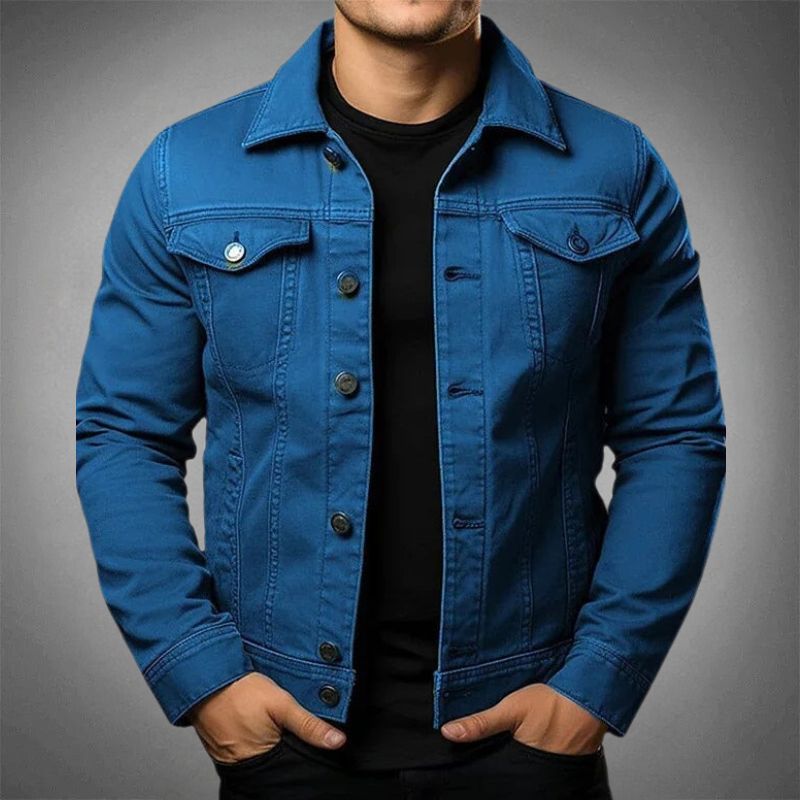 Chaqueta de mezclilla para hombre