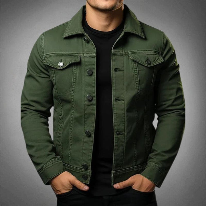 Chaqueta de mezclilla para hombre