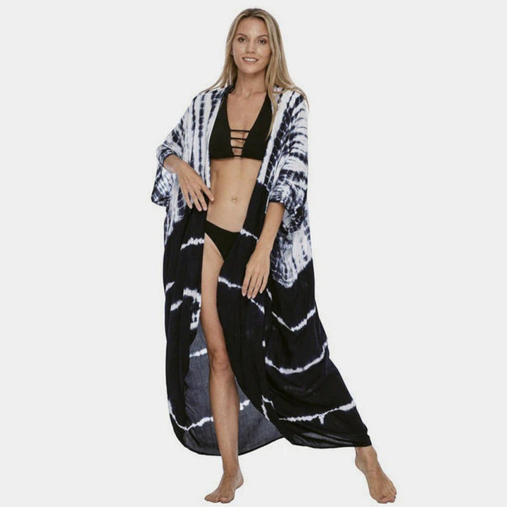 Copri Kimono Con Stampa Tie-dye Per Donna
