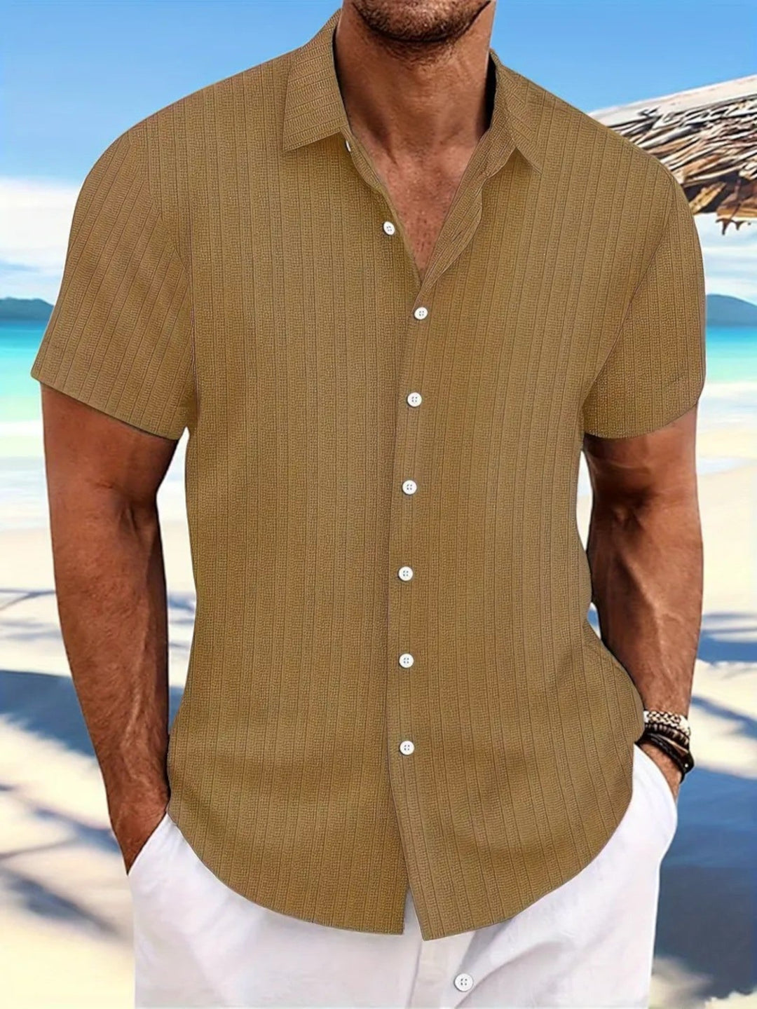 Célian | Camicia Estiva Da Uomo | Maniche Corte