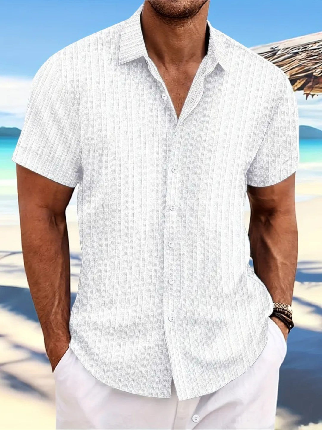 Célian | Camicia Estiva Da Uomo | Maniche Corte