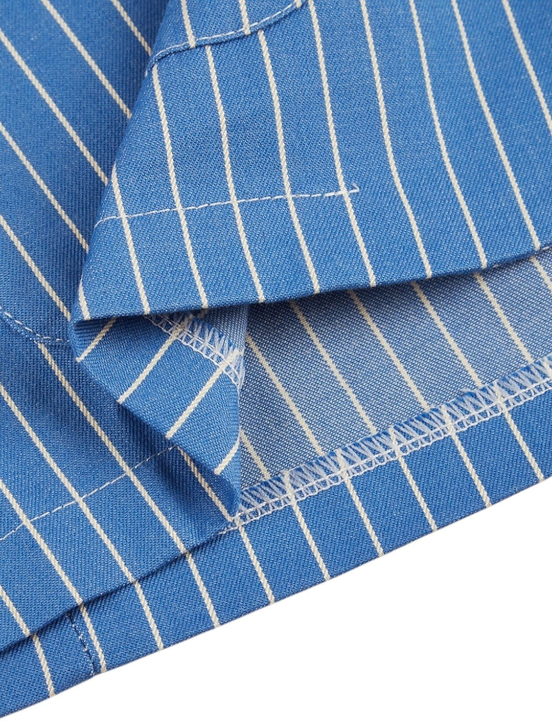 Blazer Estivo A Righe Da Uomo | Blu Reale