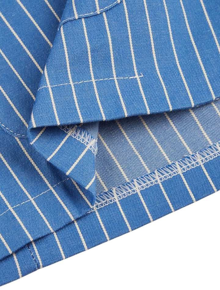 Blazer Estivo A Righe Da Uomo | Blu Reale