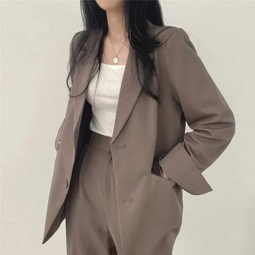 Yasmine | Completo Blazer Oversize Casual Da Donna