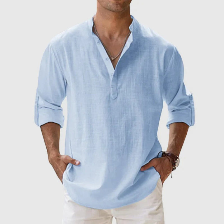 Lumo | Camisa Casual de Verano para Hombre | Mangas Largas