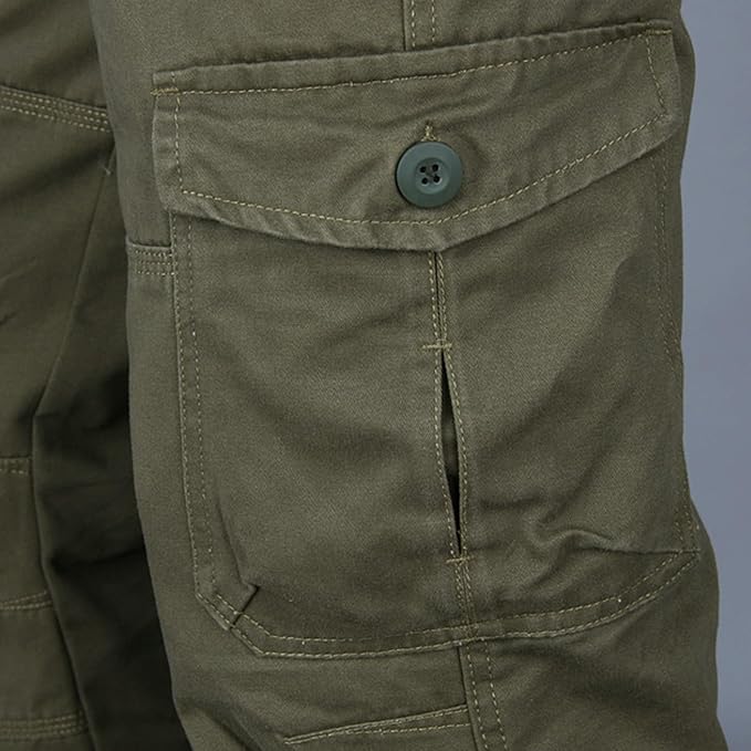 Pantalones Cargo Rectos Para Hombre | Con Bolsillos