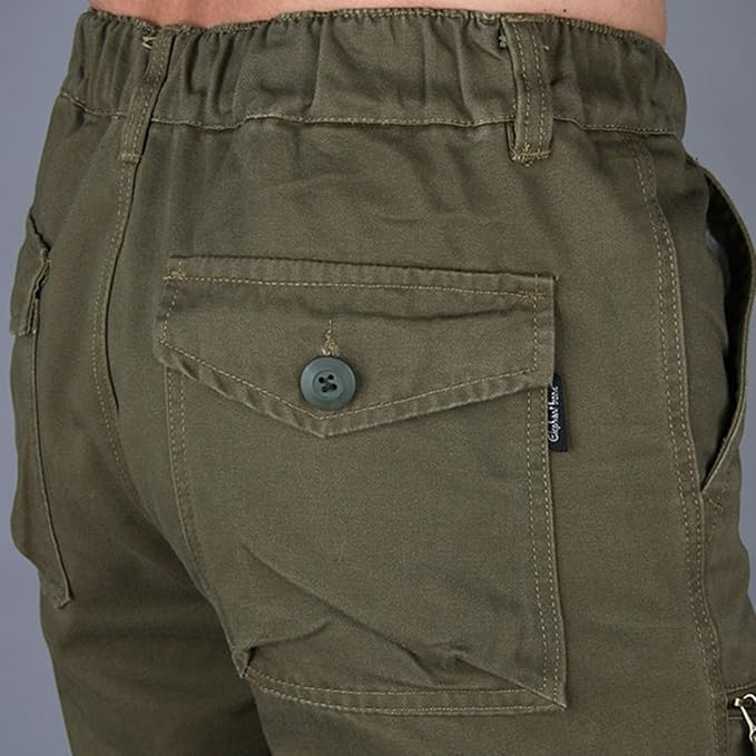 Pantalones Cargo Rectos Para Hombre | Con Bolsillos