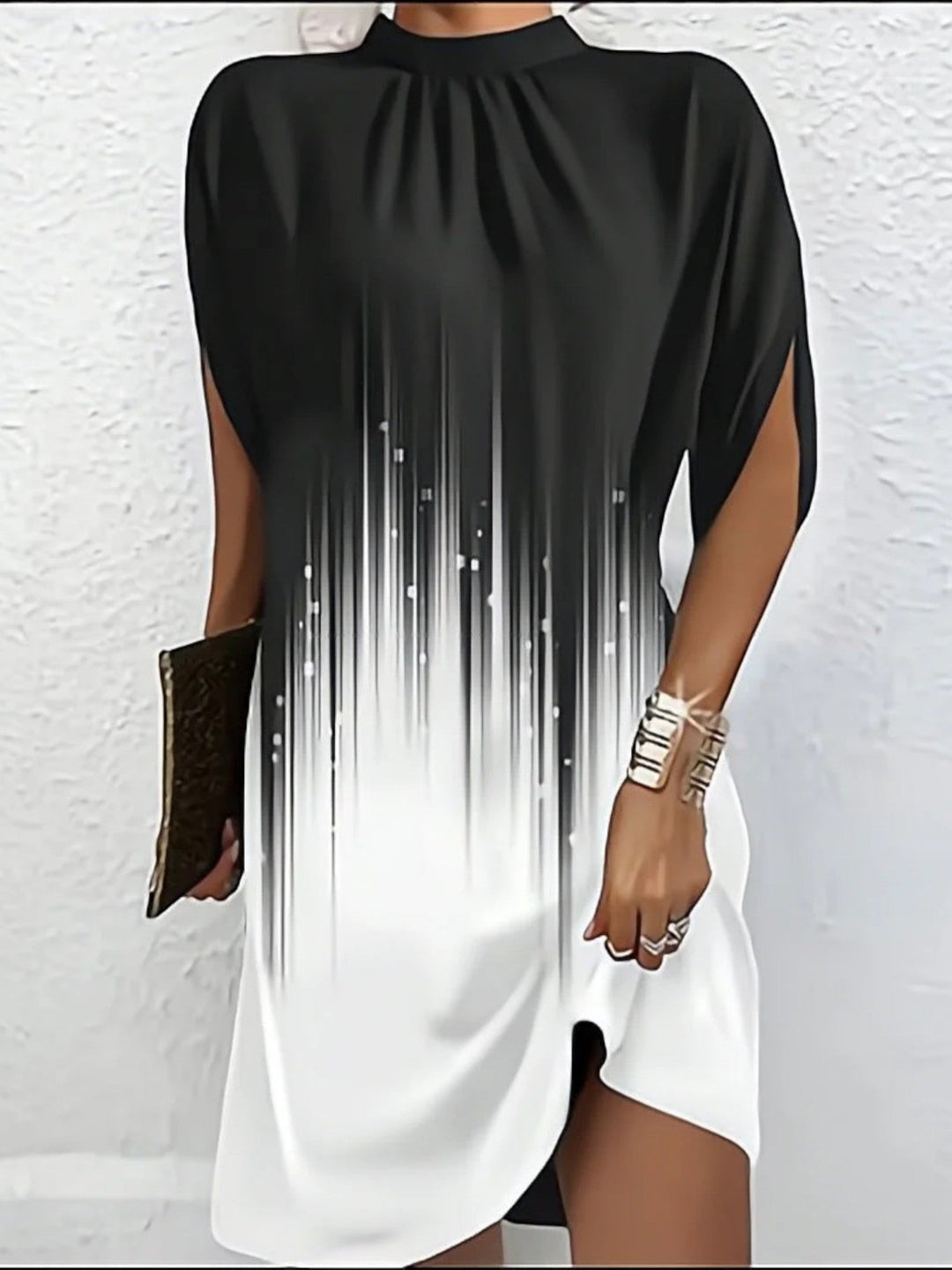 Vestido Suave con Mangas de Murciélago – Chic y Sin Esfuerzo – Daniela