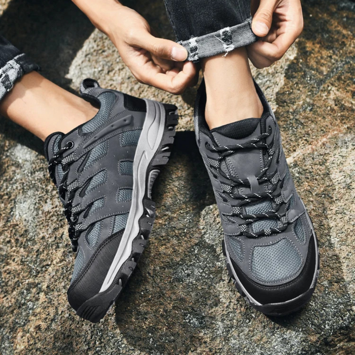 Zapatos de caminar para hombre con suela antideslizante | con cordones