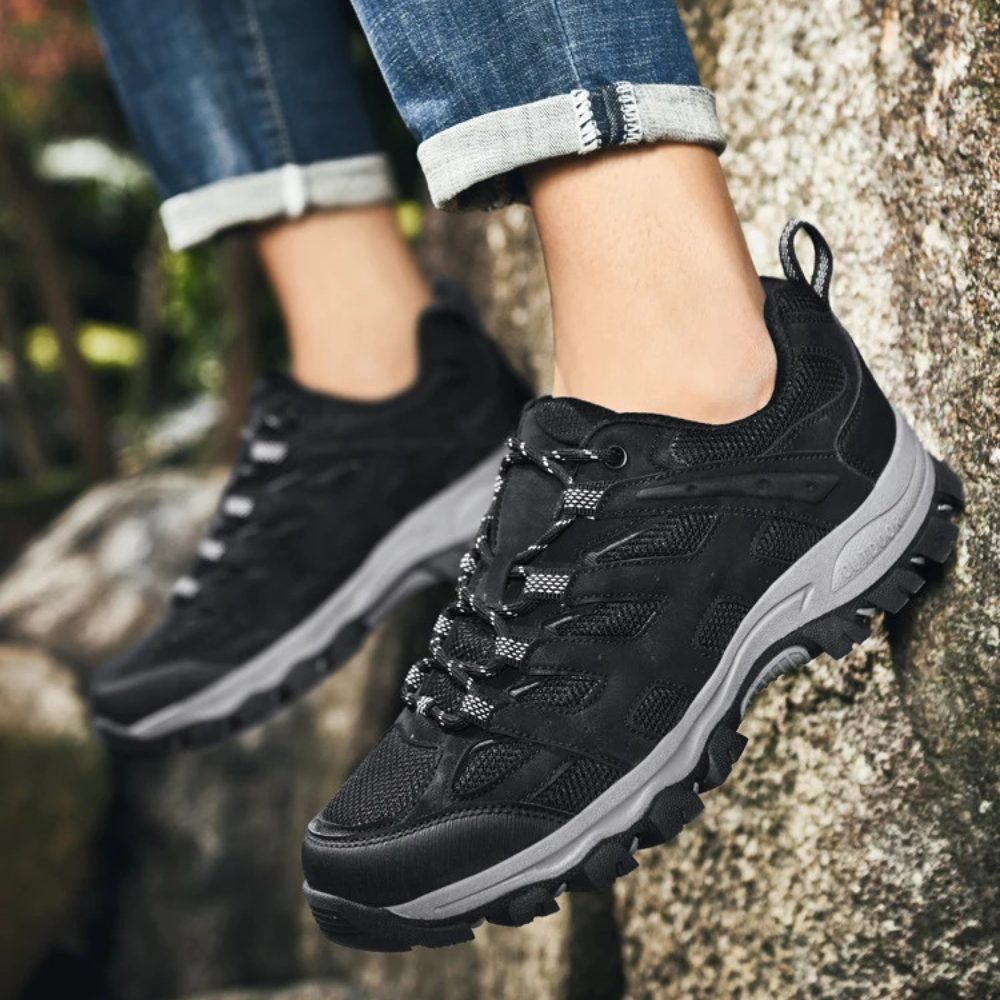 Zapatos de caminar para hombre con suela antideslizante | con cordones