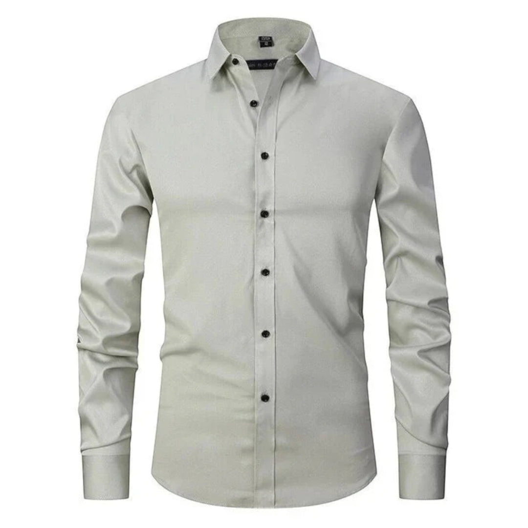 Camicia Uomo A Maniche Lunghe Elasticizzata | Casual