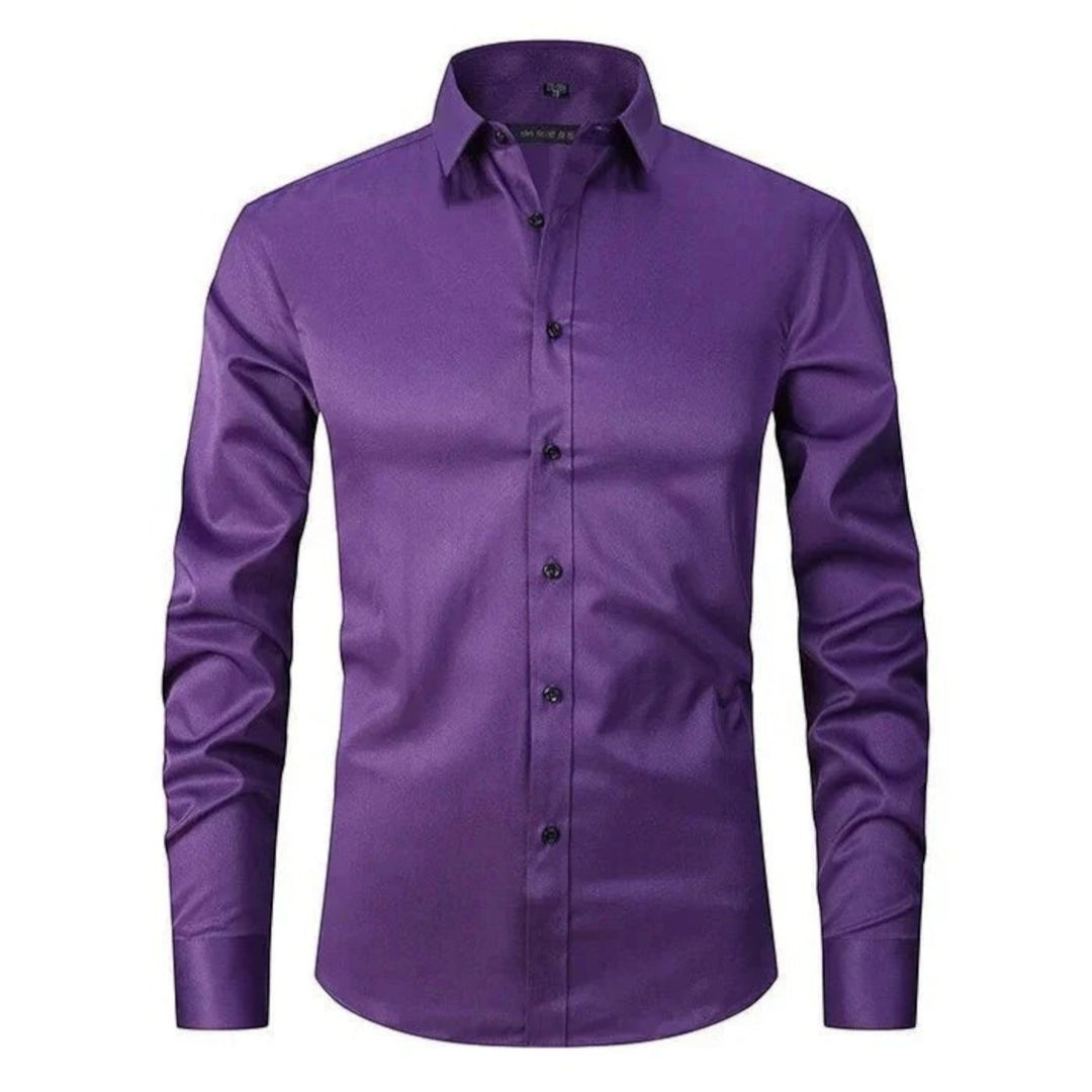 Camicia Uomo A Maniche Lunghe Elasticizzata | Casual