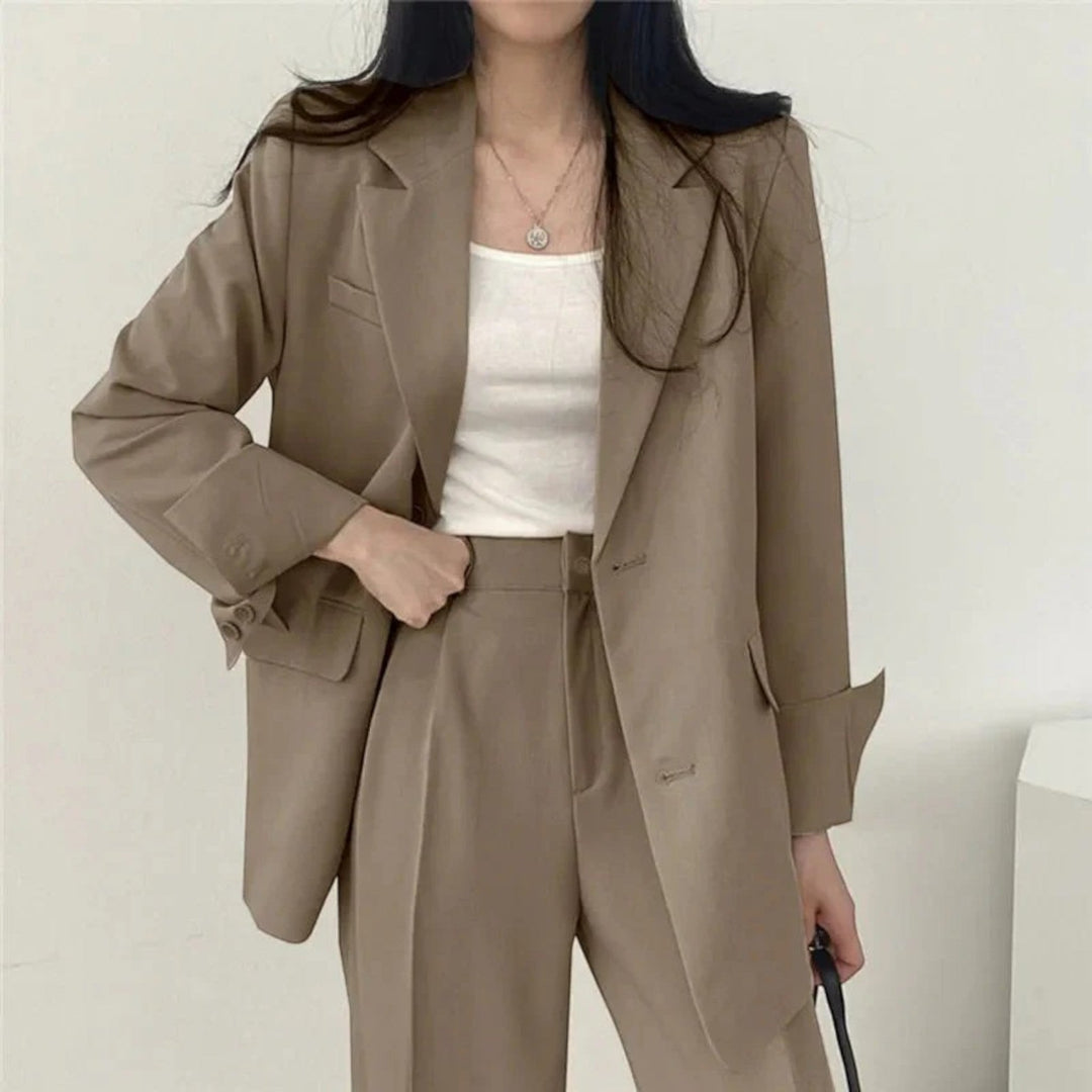 Yasmine | Completo Blazer Oversize Casual Da Donna