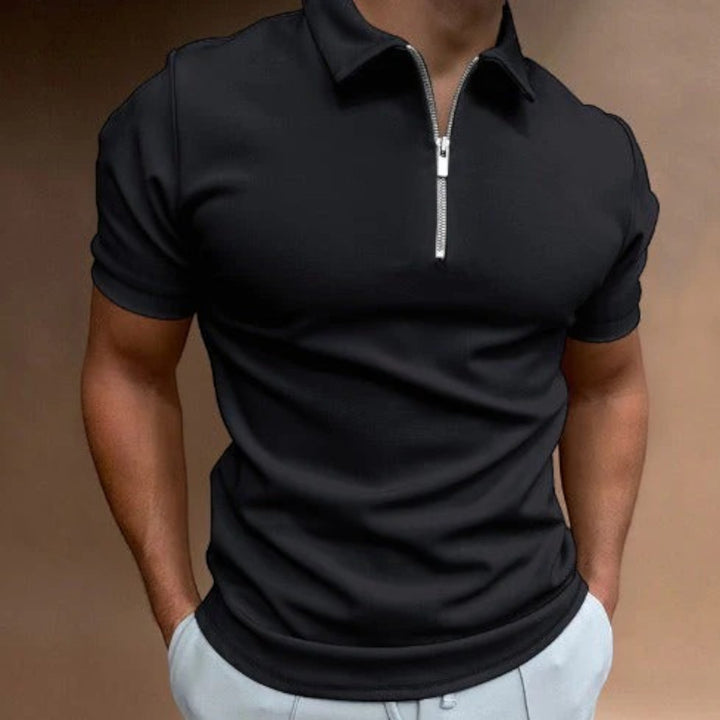 Théodore | Polo Casual para Hombre | Media Cremallera
