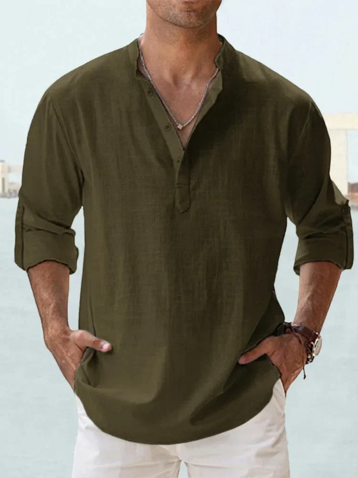 Lumo | Camisa Casual de Verano para Hombre | Mangas Largas