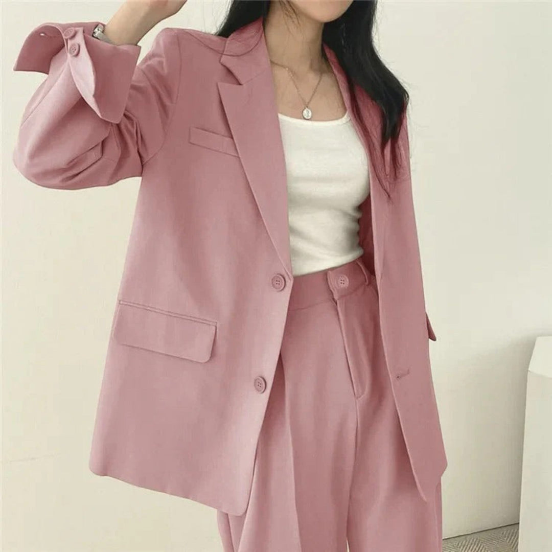 Yasmine | Completo Blazer Oversize Casual Da Donna