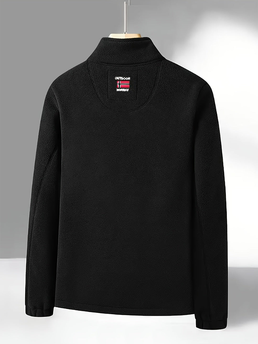 Chaqueta de forro polar para hombre de exterior | Con cuello