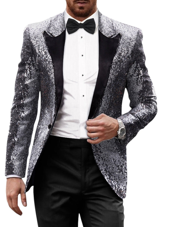 Blazer Retrò Con Glitter Uomo | Manica Lunga