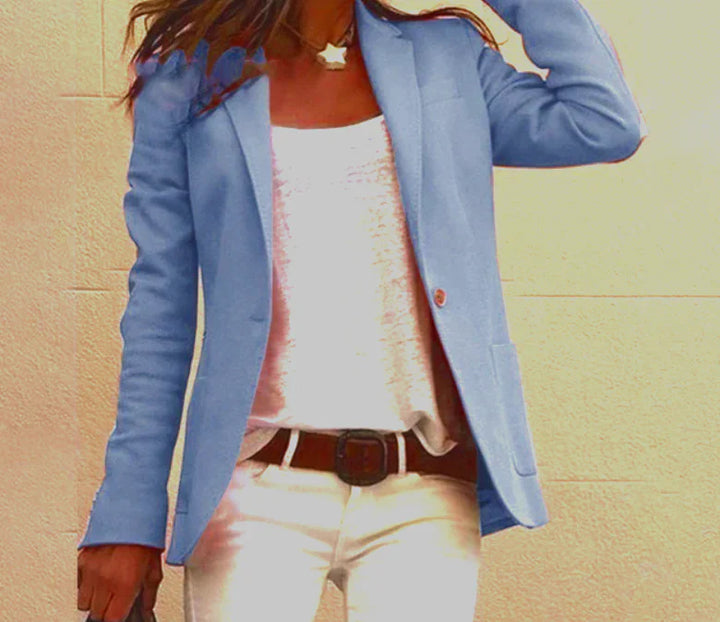 Blazer de manga larga para mujer | ajuste slim