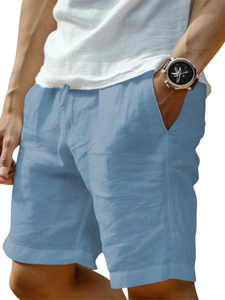 Pantalones cortos de lino para hombre