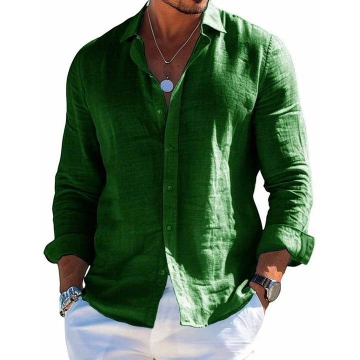 Sandro | Camisa de Verano Transpirable para Hombre | Mangas Largas