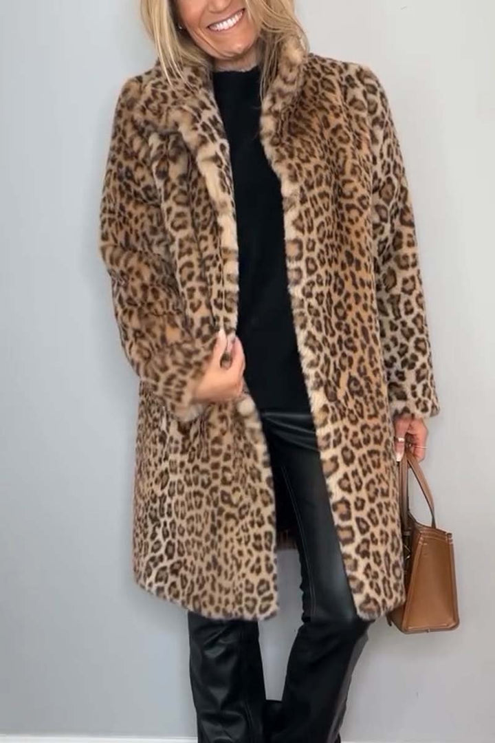 Giubbotto Invernale con Stampa Leopardata per Donna | Cappotto