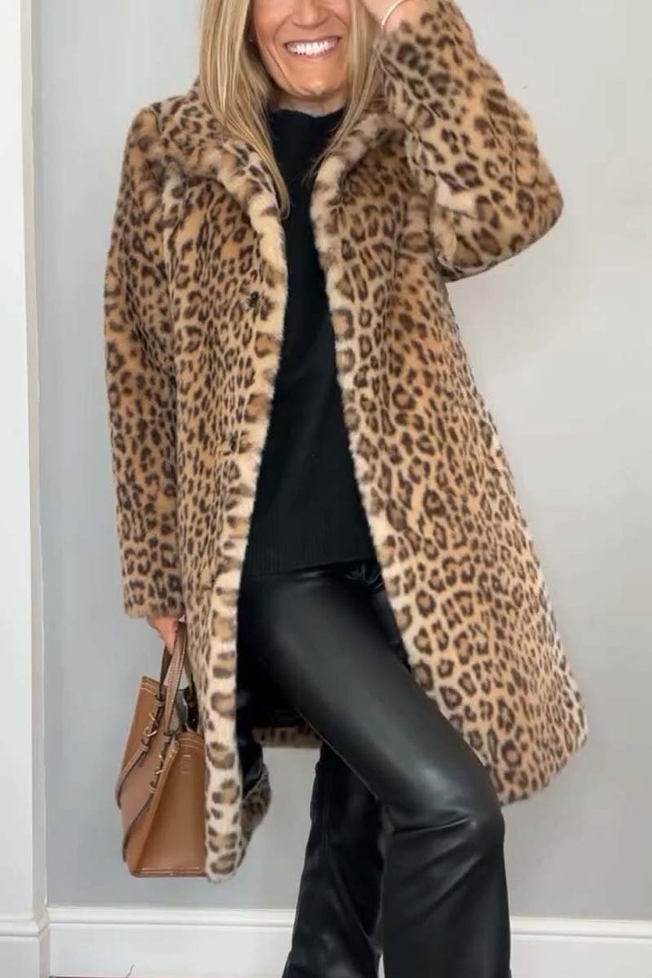Giubbotto Invernale con Stampa Leopardata per Donna | Cappotto