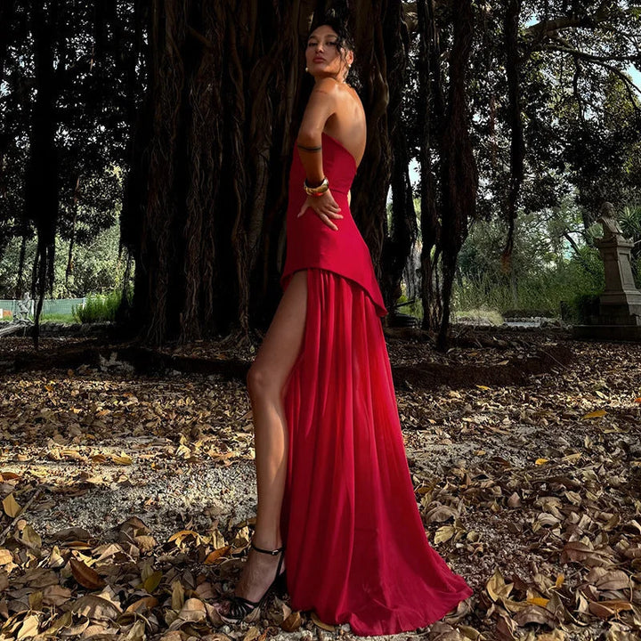 Abito Lungo in Look a Strati