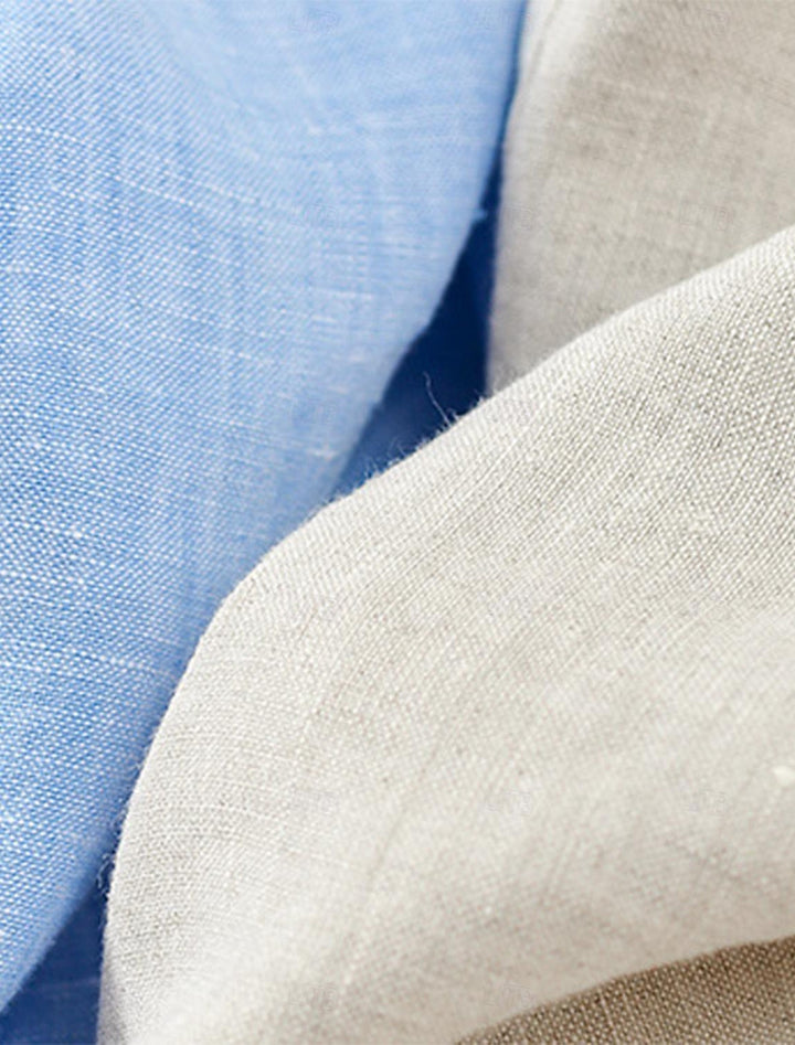 Blazer In Lino Per Uomo | Manica Lunga