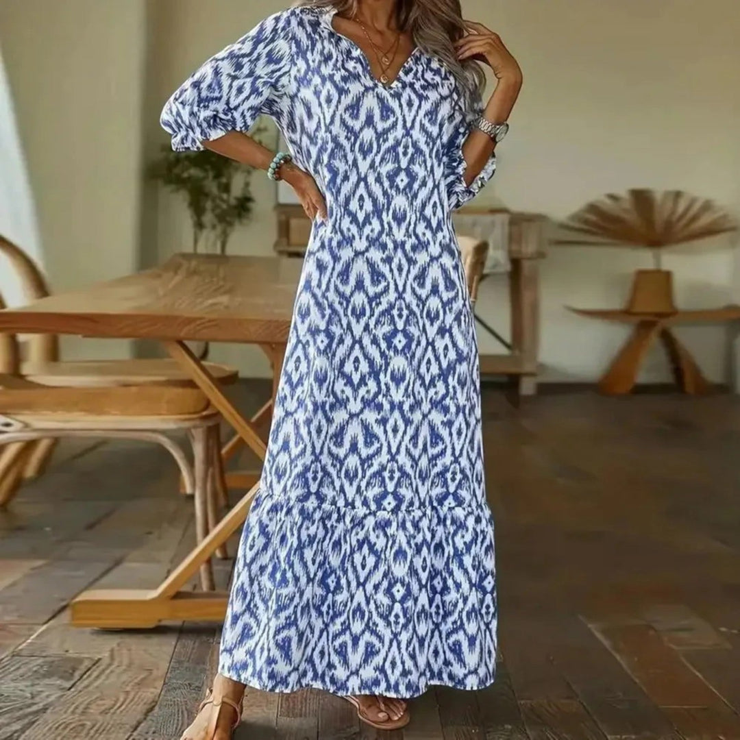 Abito Estivo Bohémien Con Vestibilità Comoda Per Donna | Midi