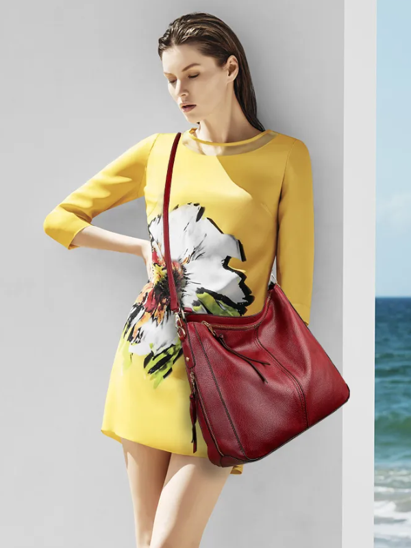 Bolsa de hombro de piel multiusos | A la moda